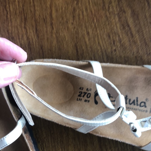 Betula/Birkenstock Cream Ankle Strap Sandals - Picture 3 of 7